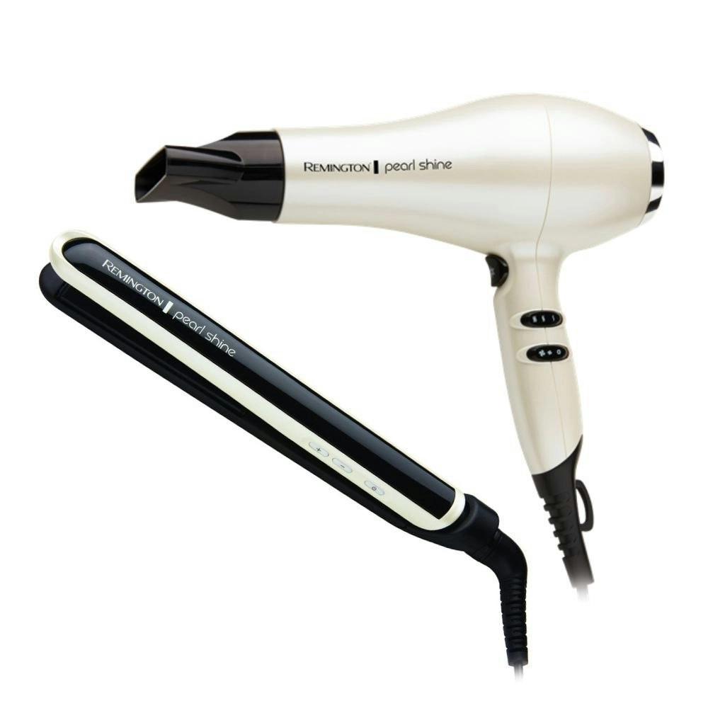 Remington Pearl Shine Professional Straightener and Hair Dryer Set