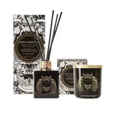 MOR Emporium Classics Snow Gardenia Candle and Reed Diffuser Set