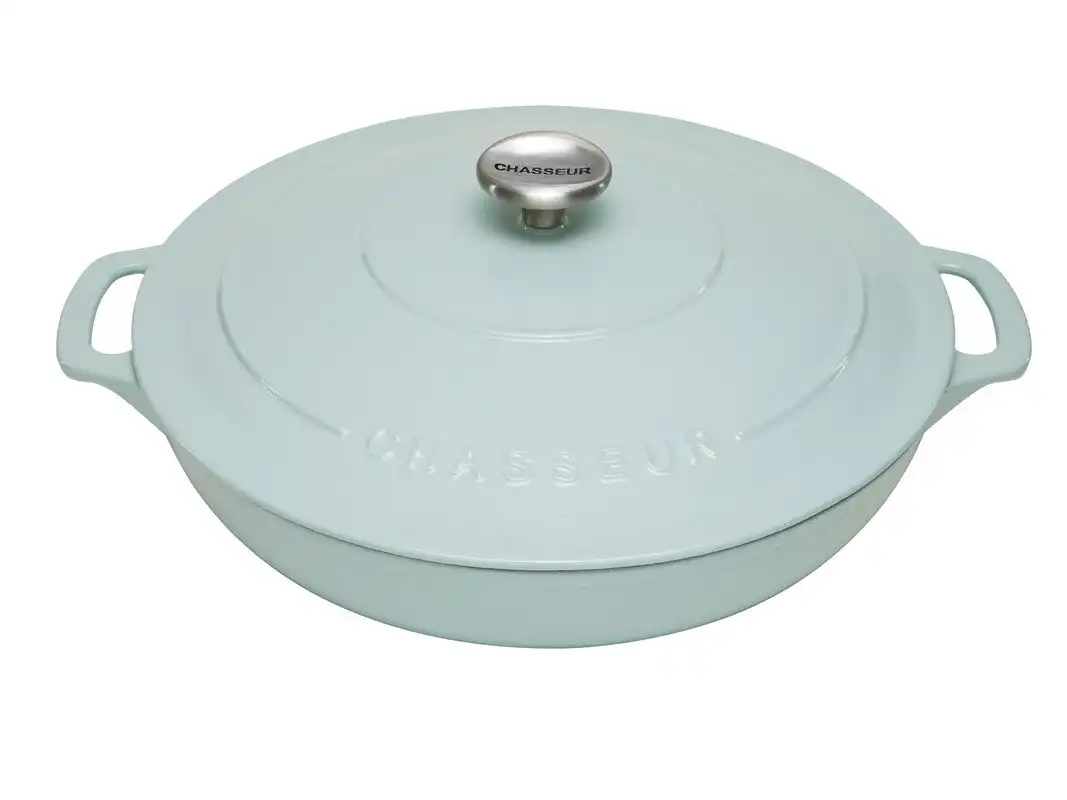 Chasseur 30cm Round Casserole - Duck Egg Blue