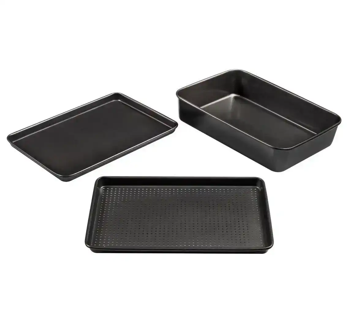 Extra large 43x30cm Non-Stick Shallow Roasting Pan/Oven Baking Tray  w/Hanndle