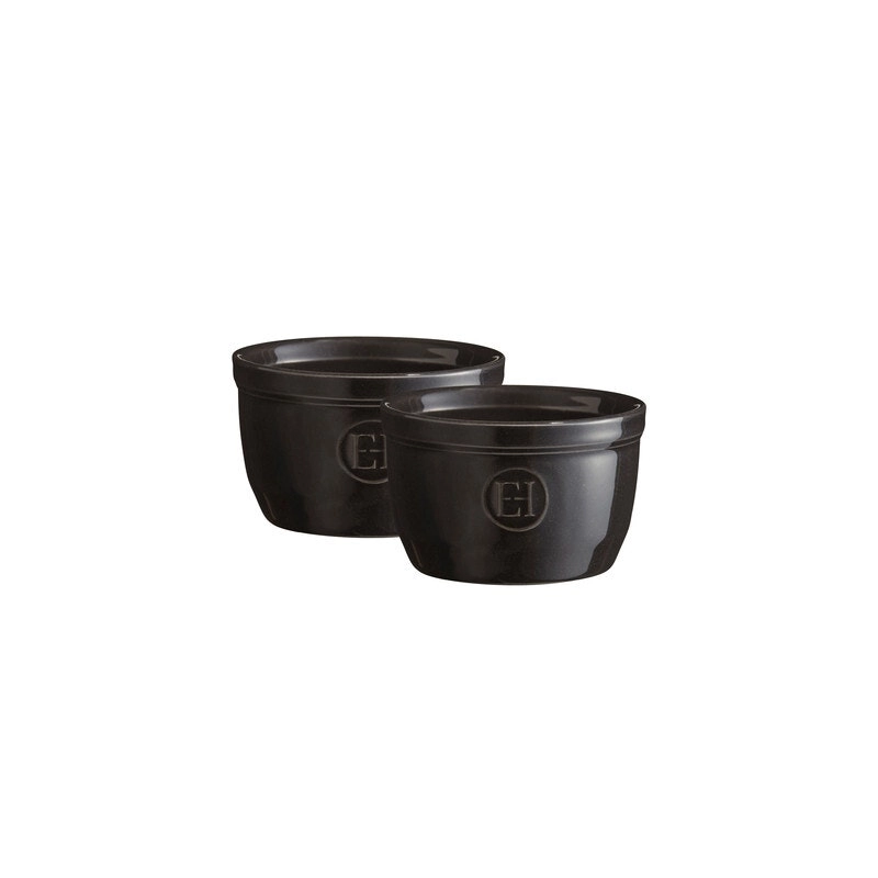 Emile Henry 9cm Ramekin Set of 2 - Charcoal