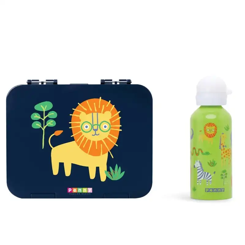 Penny Scallan Large Bento Box & Drink Bottle - Wild Thing