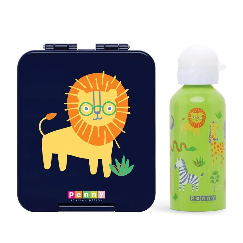 Penny Scallan Medium Bento Box & Drink Bottle - Wild Thing