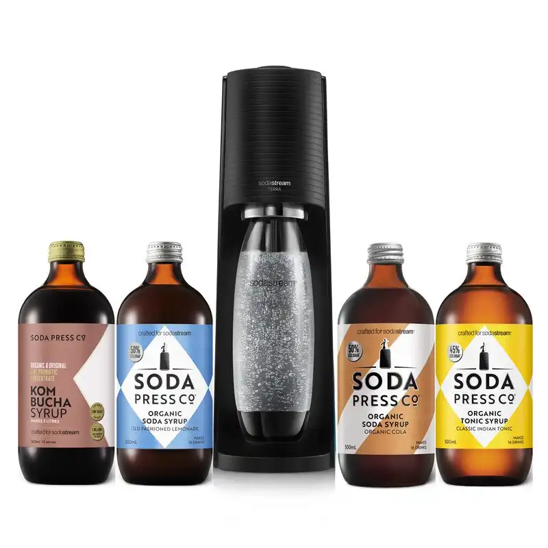 SodaStream TERRA with Flavours - Black - KBSSTERRAB