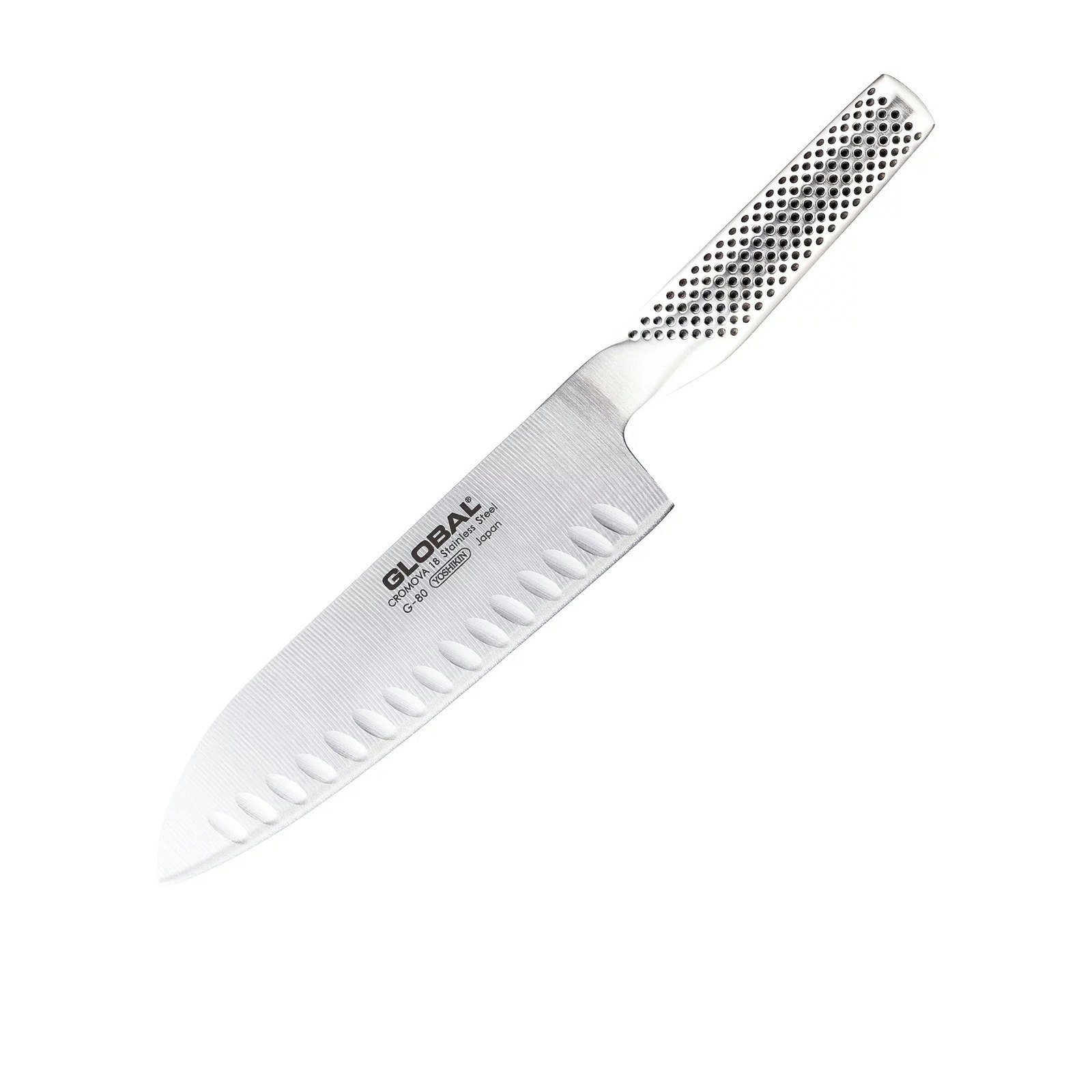 Global 18cm Santoku Fluted Knife