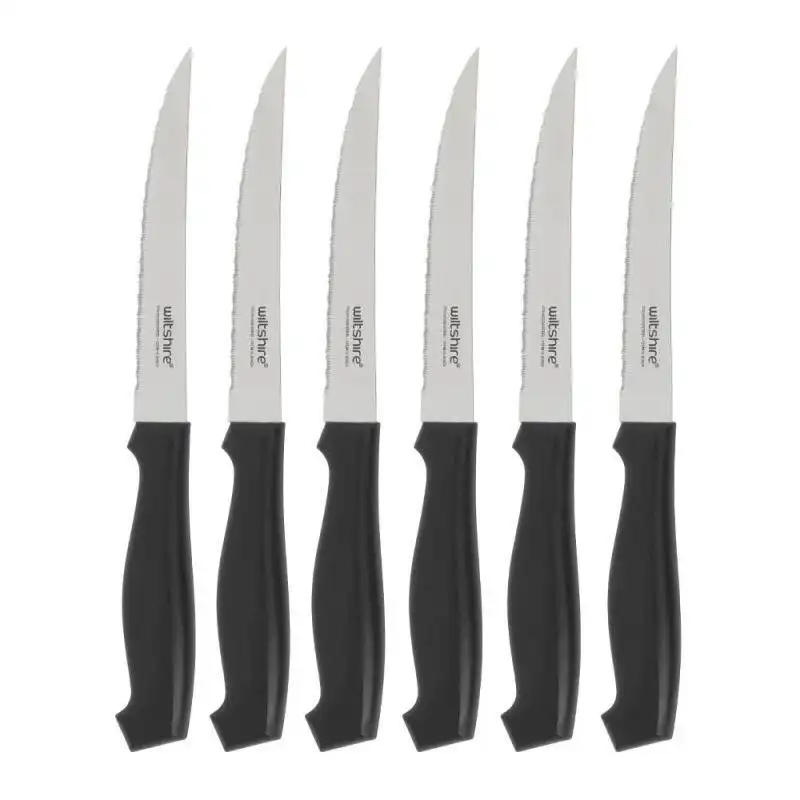 Wiltshire 6 Piece Laser Edge Stainless Steel Blades Steak Knife Set