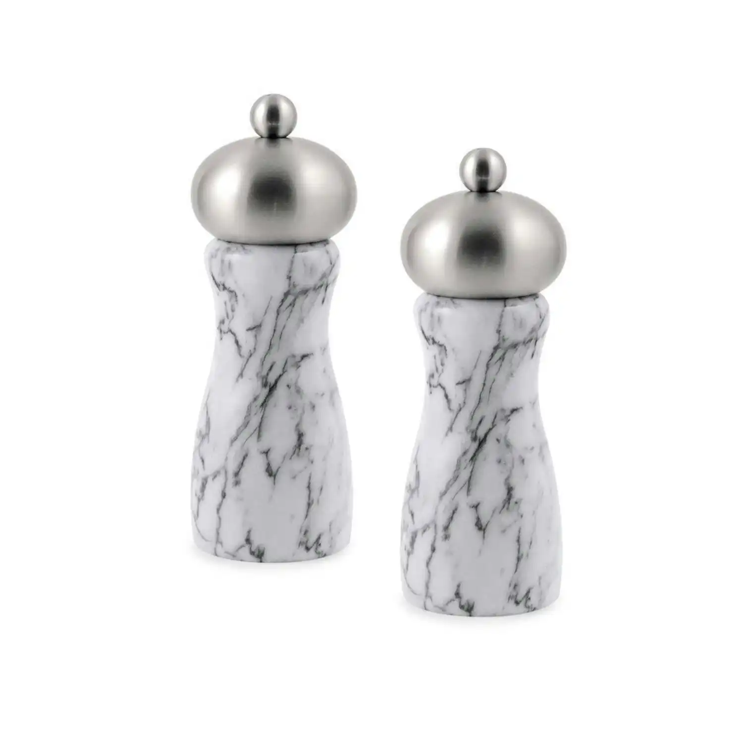 Swissmar 7588081 Arctic White Marble Salt & Pepper Mills White Marble