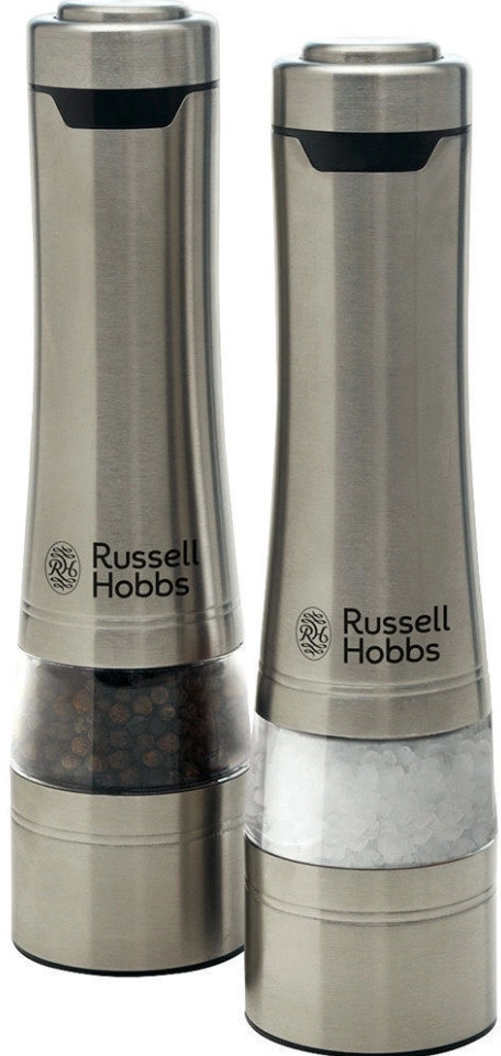 Russell Hobbs Electric Salt and Pepper Mills Grinders Battery Operated Set