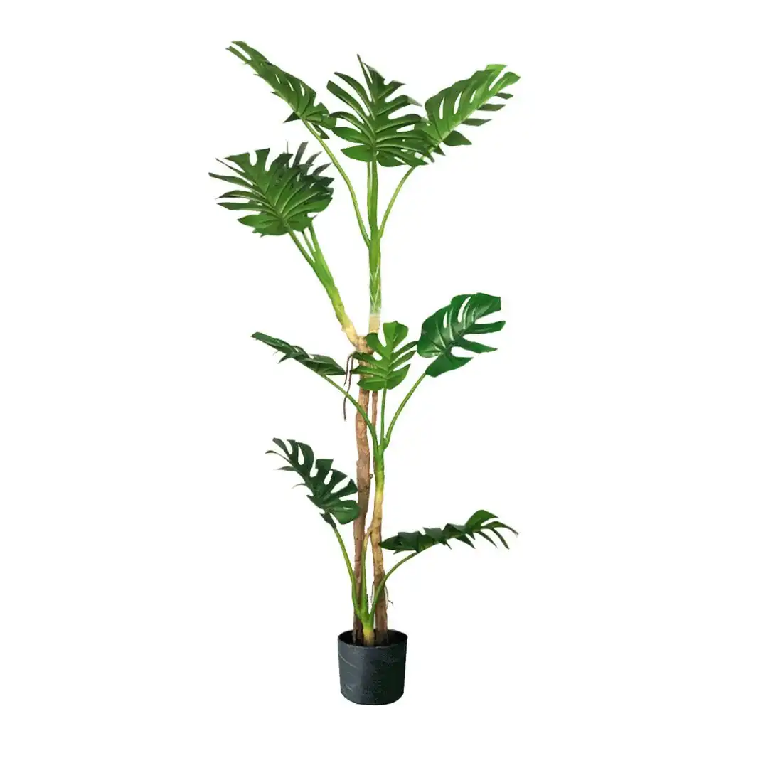 Soga 175cm Tropical Monstera Palm Artificial Plant Tree, Real Touch Technology, with UV Protection