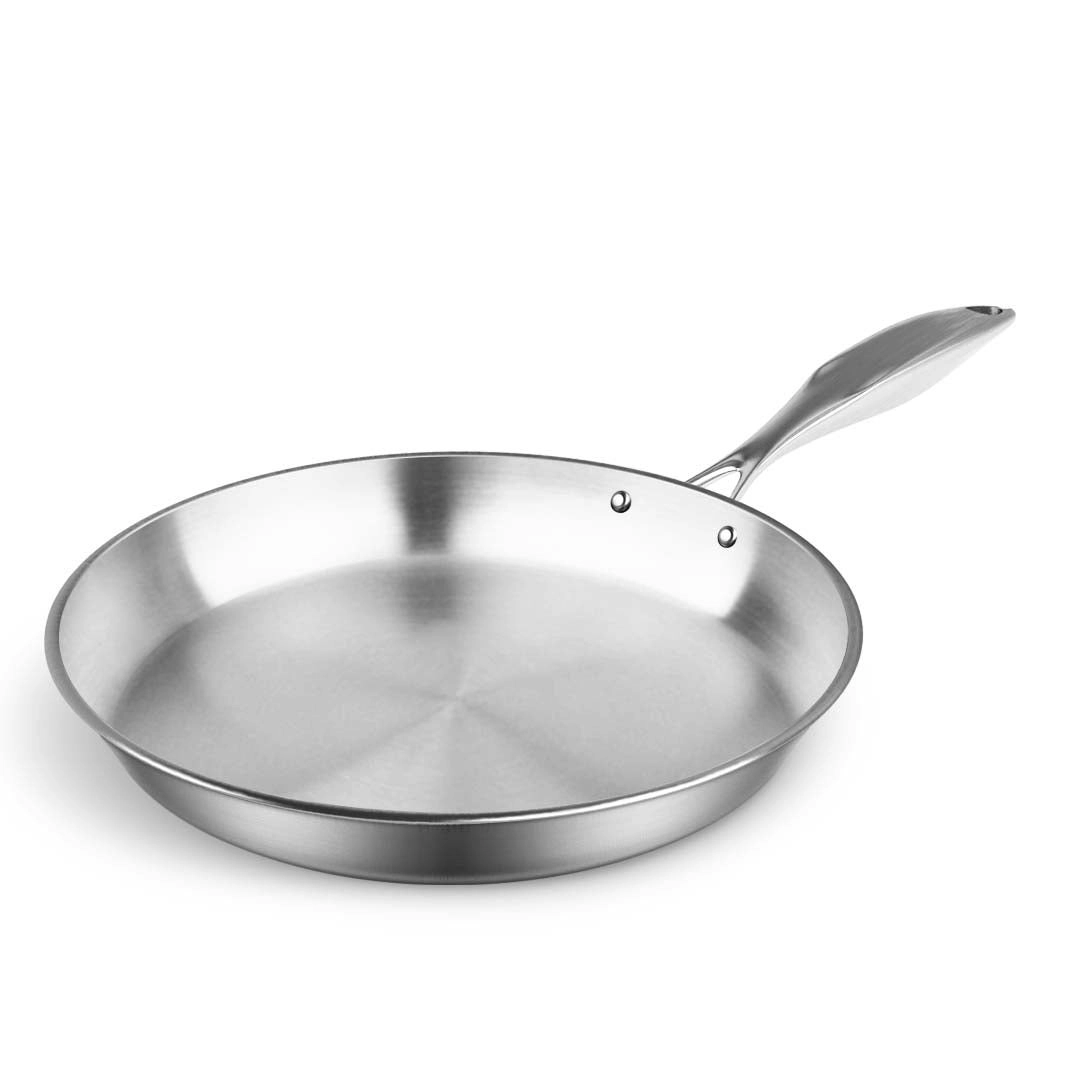 Soga Stainless Steel Fry Pan 30cm Frying Pan Top Grade Induction Cooking FryPan