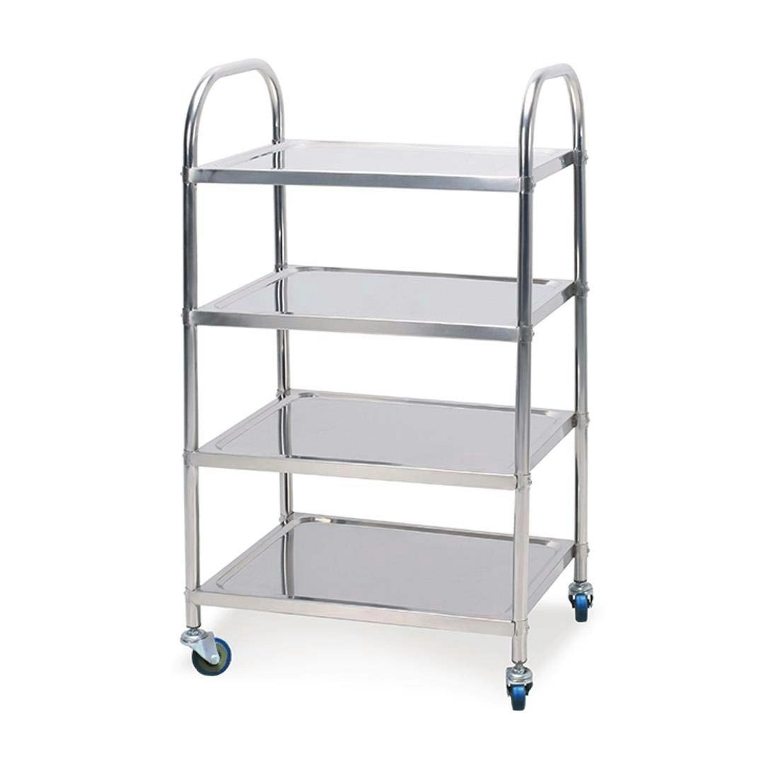 Soga 4 Tier Stainless Steel Kitchen Dining Food Cart Trolley Utility 860x540x1170