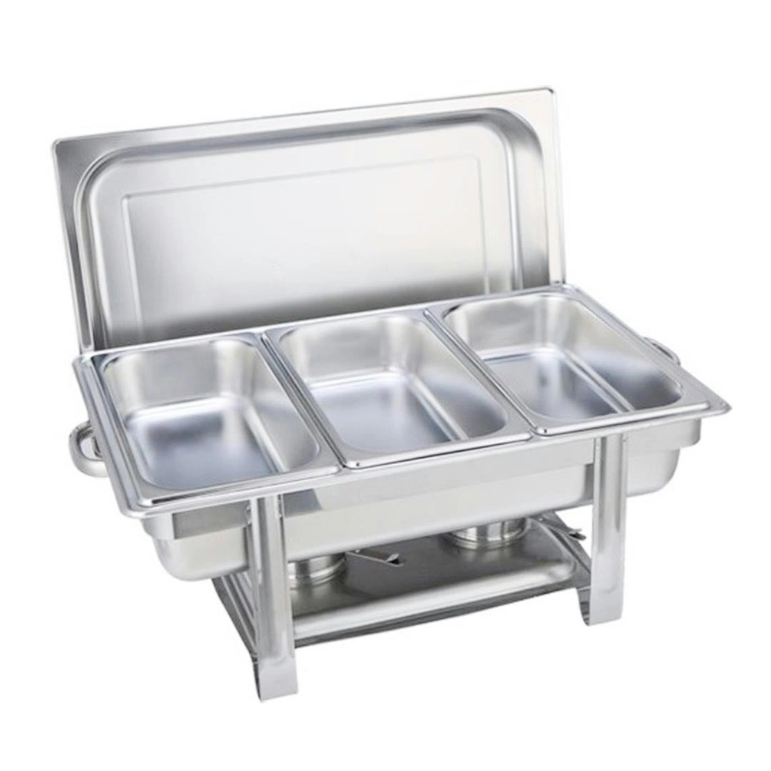 Soga Stainless Steel Chafing Triple Tray Catering Dish Food Warmer