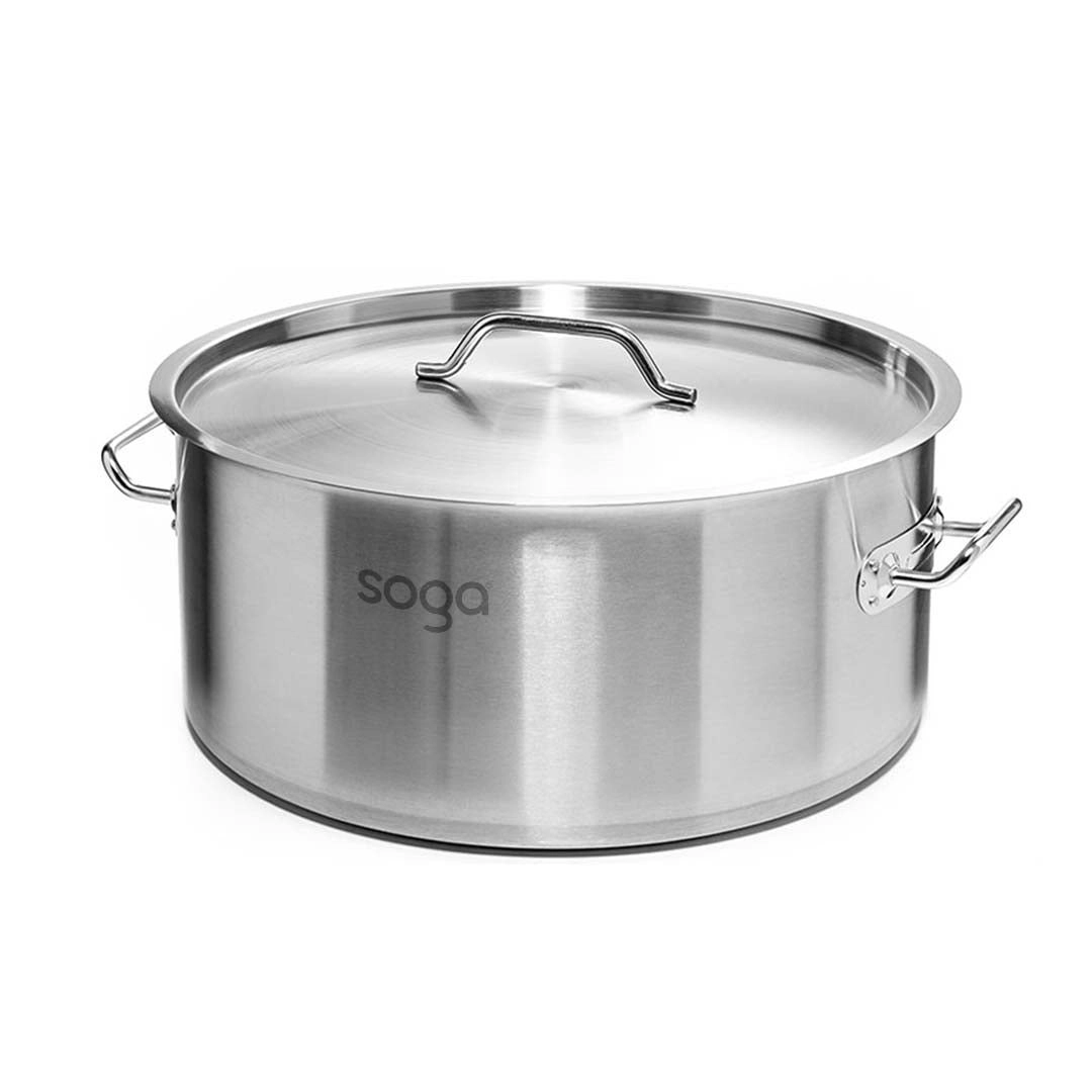 Soga Stock Pot 83L Top Grade Thick Stainless Steel Stockpot 18/10