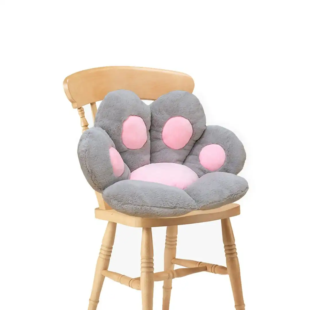 Soga 70cm Grey Paw Shape Cushion Warm Lazy Sofa Decorative Pillow Backseat Plush Mat Home Decor