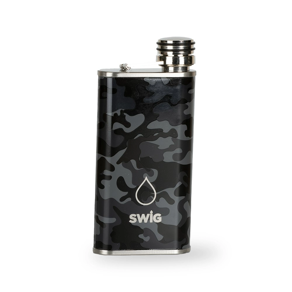 Swig Hip Flask Slim Graphite Camouflage 240mL