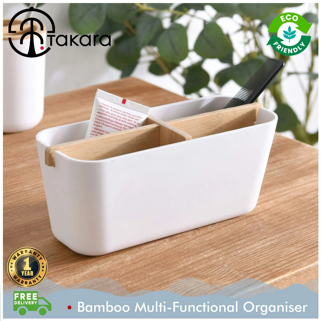 Takara Takae - Bamboo Multi-Functional Organiser White