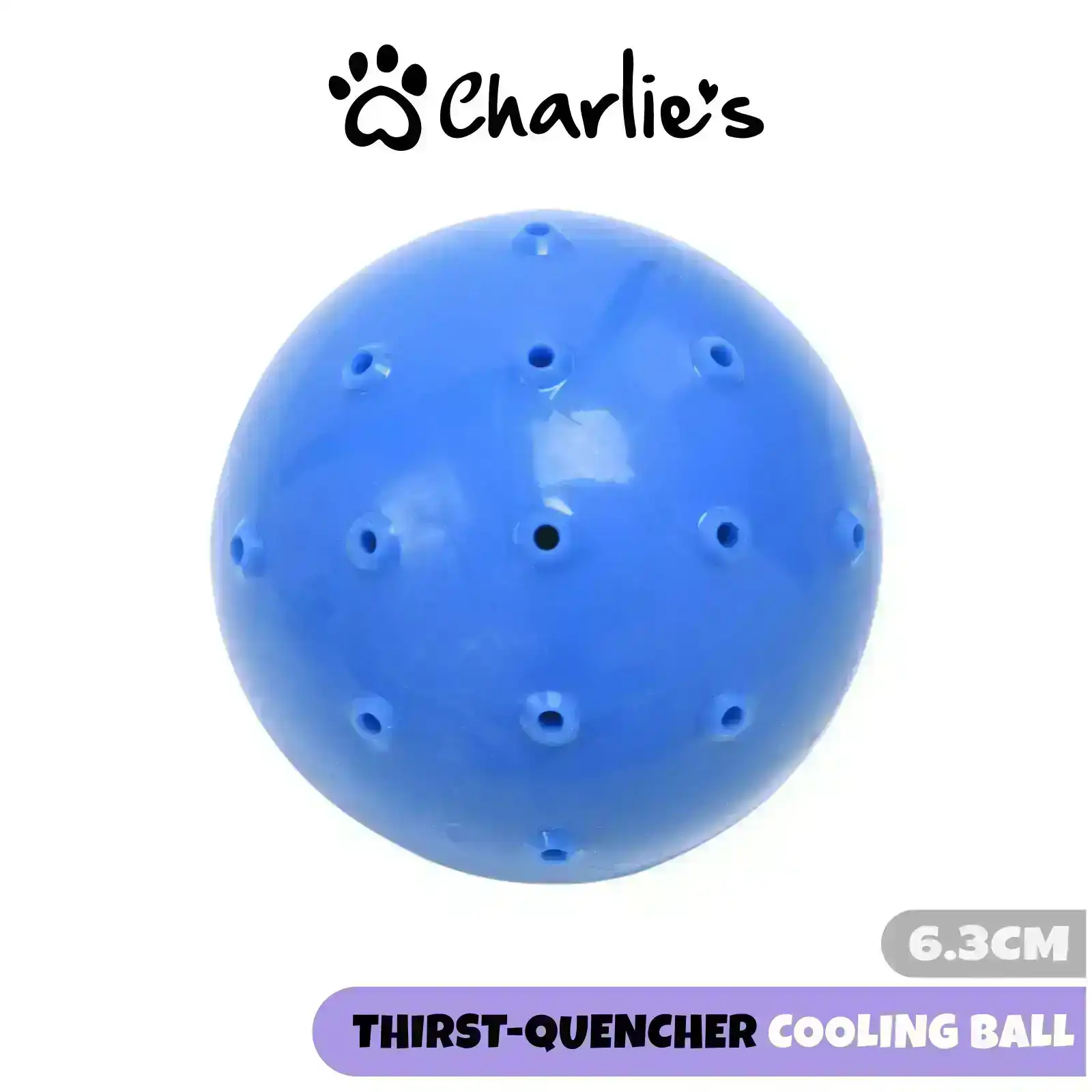 Charlie's Thirst-Quencher Cooling Ball Blue 6.3cm
