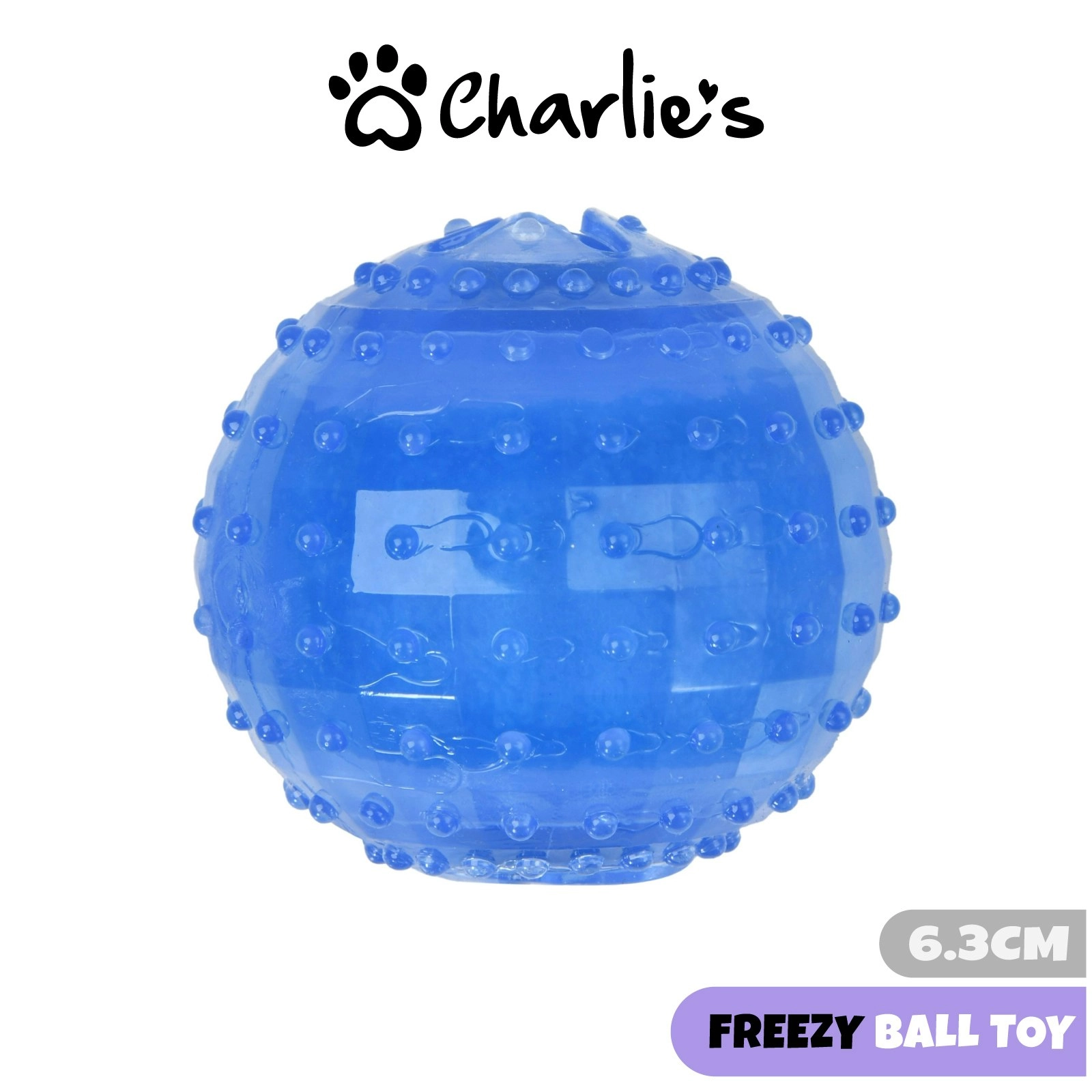 Charlie's Freezy Ball Toy Blue 6.3cm