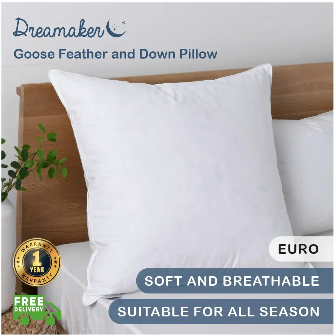 9009494 Dreamaker Goose Feather and Down Euro Pillow