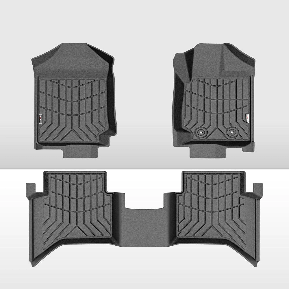 Kiwi Master 3D TPE Car Floor Mats Liner Fit Mazda BT50  BT-50  Dual Cab 2012-MY2022