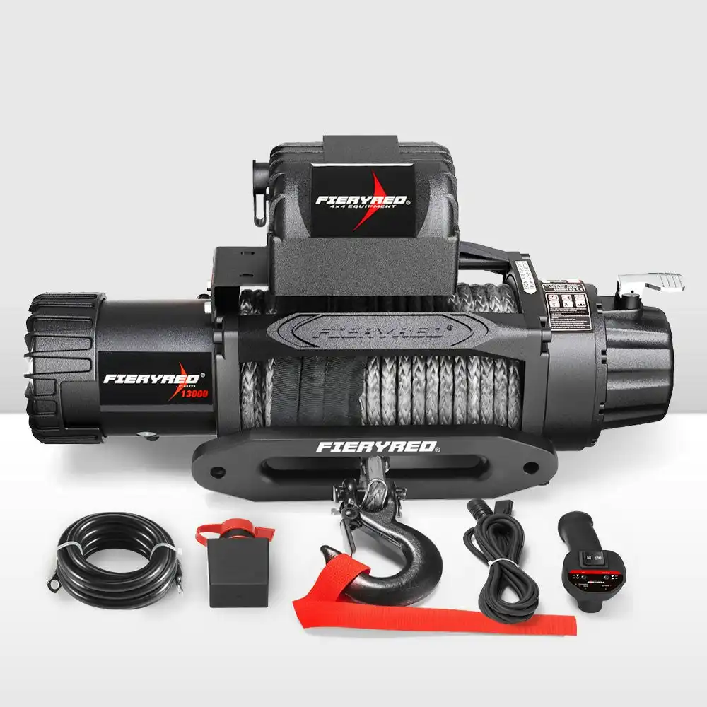 12V 13000LBS Electric Winch Synthetic Rope