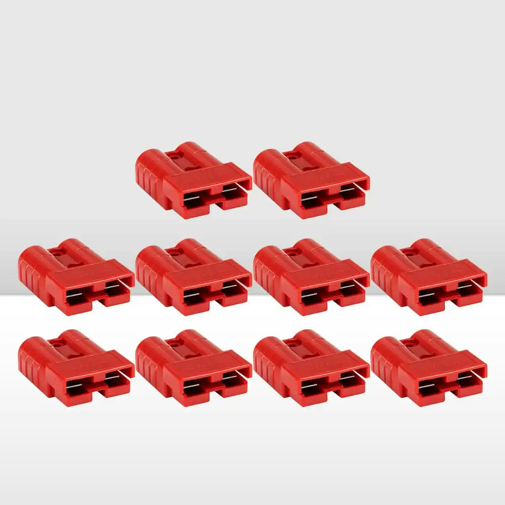 10x 50AMP Anderson Style Plug Red