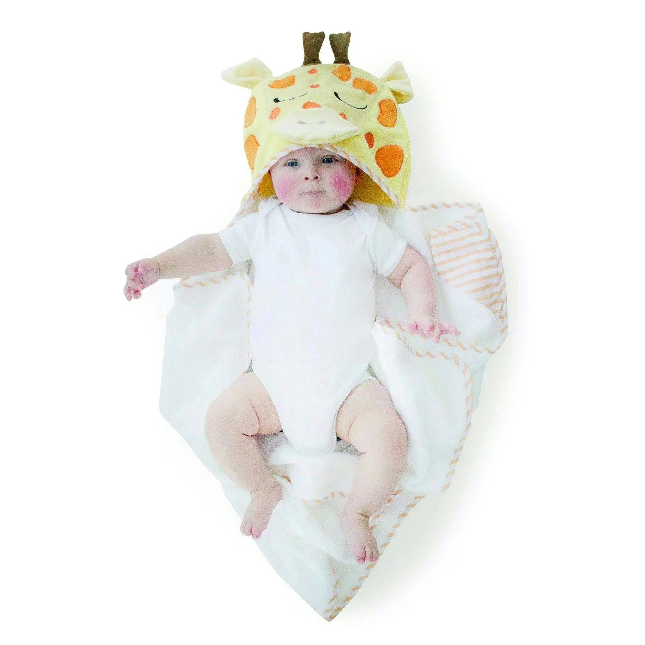 Zoo Animals 'Giraffe' Novelty Hooded Baby Bath Towel