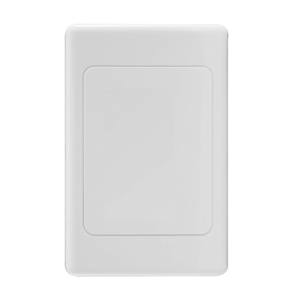 Pro2 Wall Plate Outlet Cover for Light Switch/Powerpoint Old Cuts/Holes White