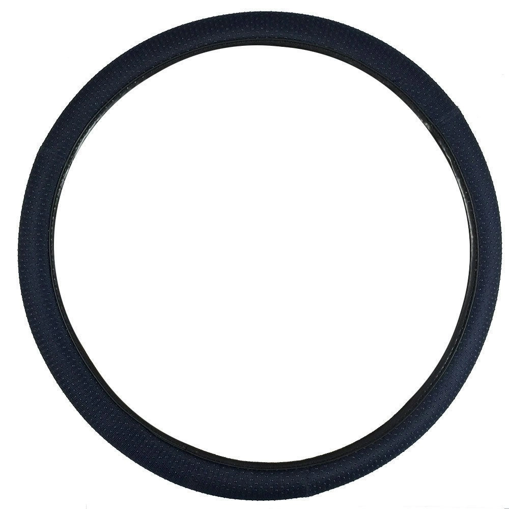 Universal Car Steering Wheel Cover Pimple Grip 370-390mm Medium Dark Blue