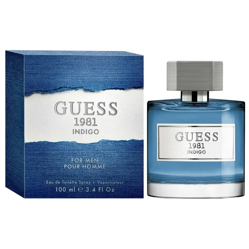 Guess 100ml 1981 Indigo Eau De Toilette/EDT Fragrances/Natural Spray for Men