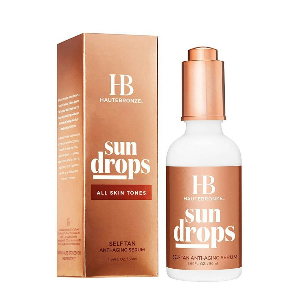 Haute Bronze 50ml Face/Body Sun Drops Self-Tanning/Tan Serum All Skin Tones