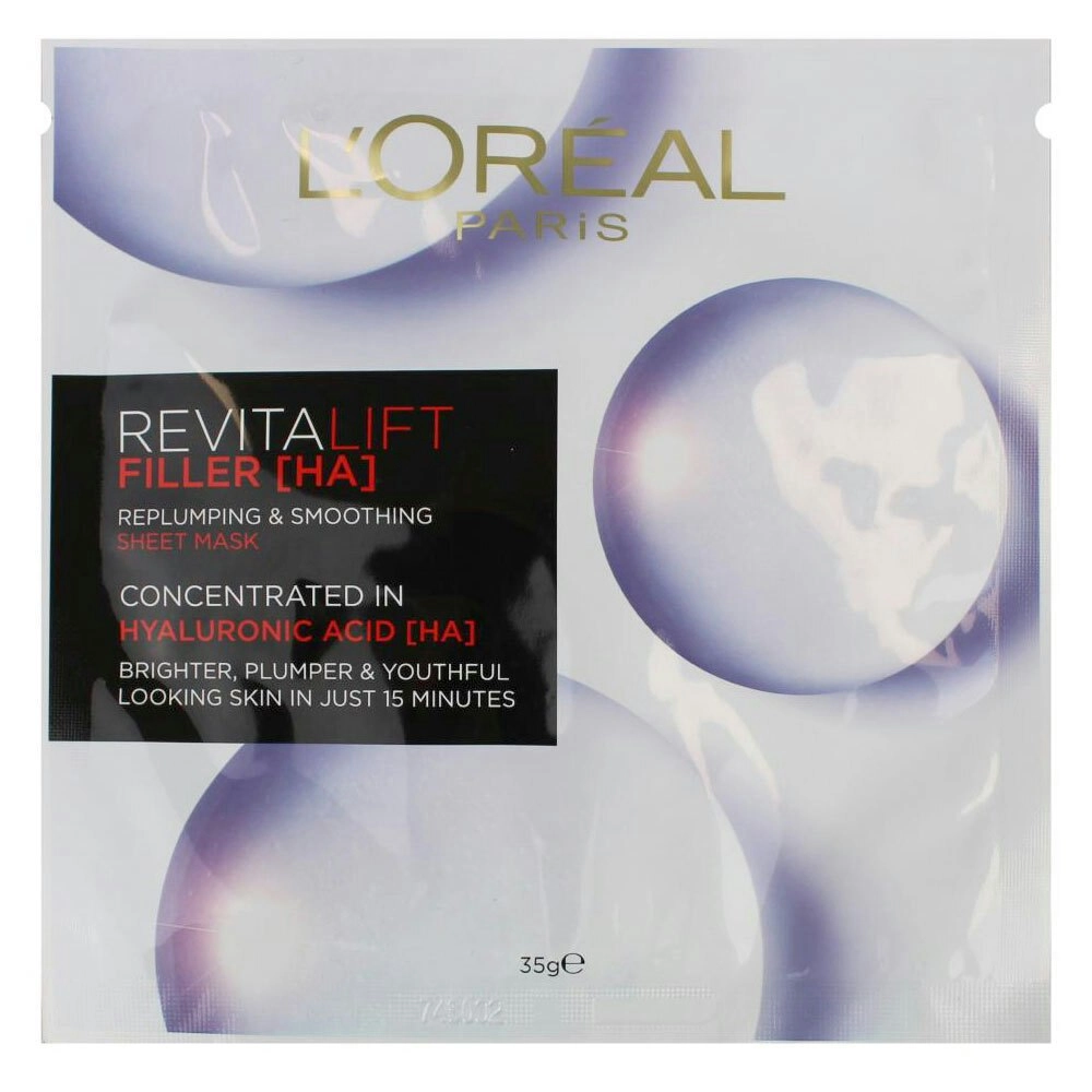 Loreal Paris 35g Revitalift Filler Sheet Mask Replumping & Smoothing f/ Dry Skin