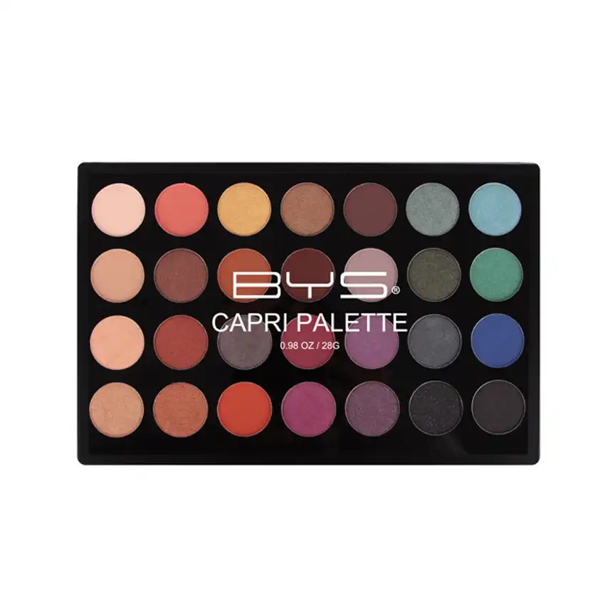 BYS 28g Eyeshadow Colour Palette Eye Shadow Matte/Metallic Shimmer Capri XL