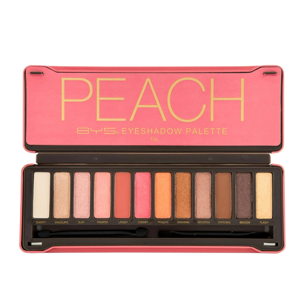 BYS 12g Peach Eyeshadow Palette Metallic/Matte Eye Shadow Makeup Eyes Cosmetic