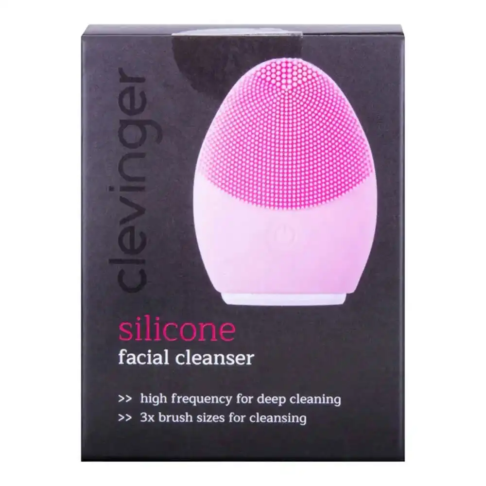 Clevinger Silicone Facial Cleanser/Cleansing Washing/Deep Cleaning Brush Pink