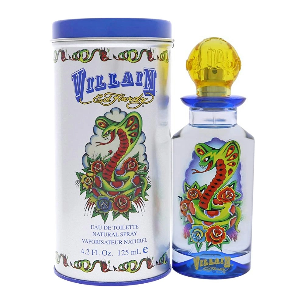 Ed Hardy Villain 125ml Eau De Toilette Man/Men's Fragrance Natural Spray Scent