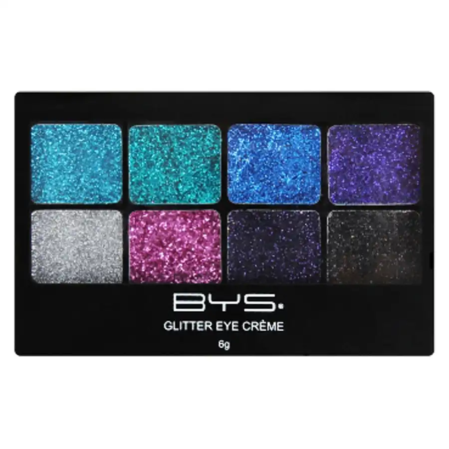 BYS Glitter Creme 6g Eye Makeup/Cosmetics Face Palette LeFreak Cest Chic 8 Shade