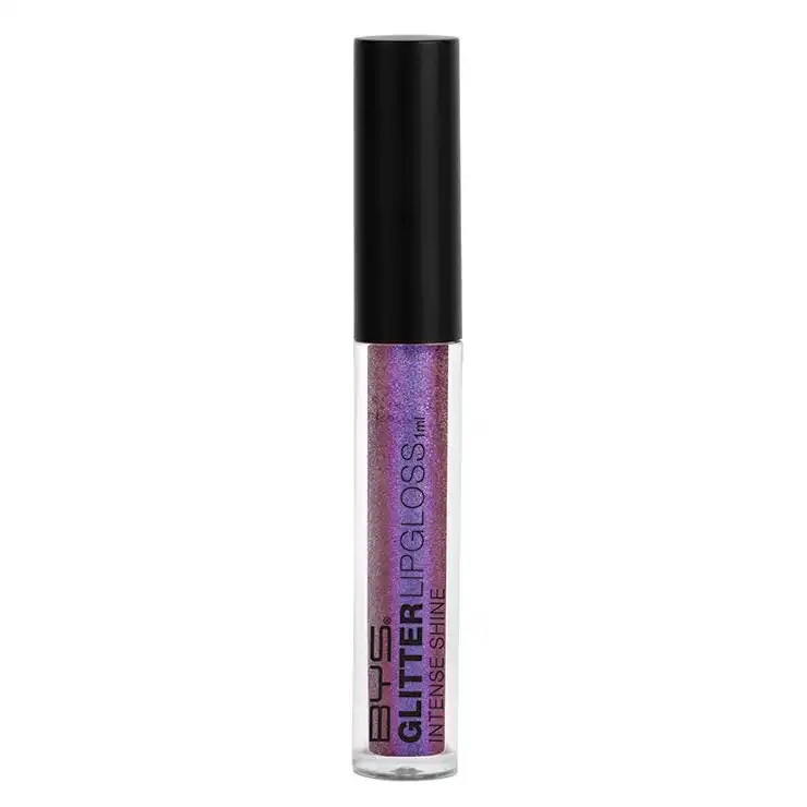 BYS Glitter Lipgloss Intense Shine Non-Sticky Lightweight Makeup Neptune PUR 1ml