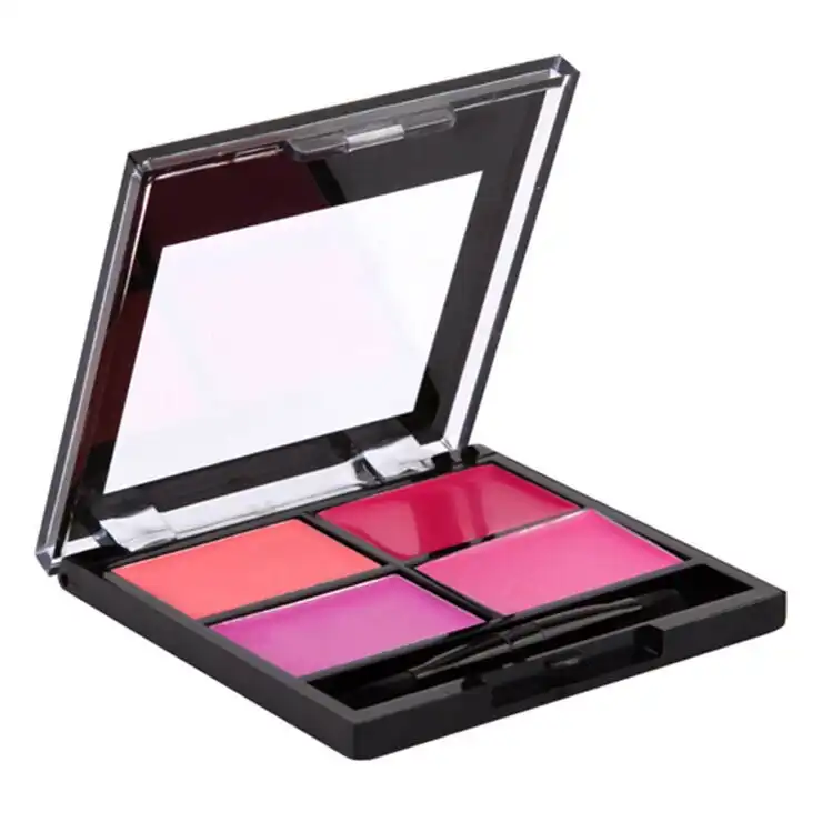 BYS Lip Colour 4g Lipstick Palette w/ Brush Lip Makeup Cosmetics Pink A Pout It