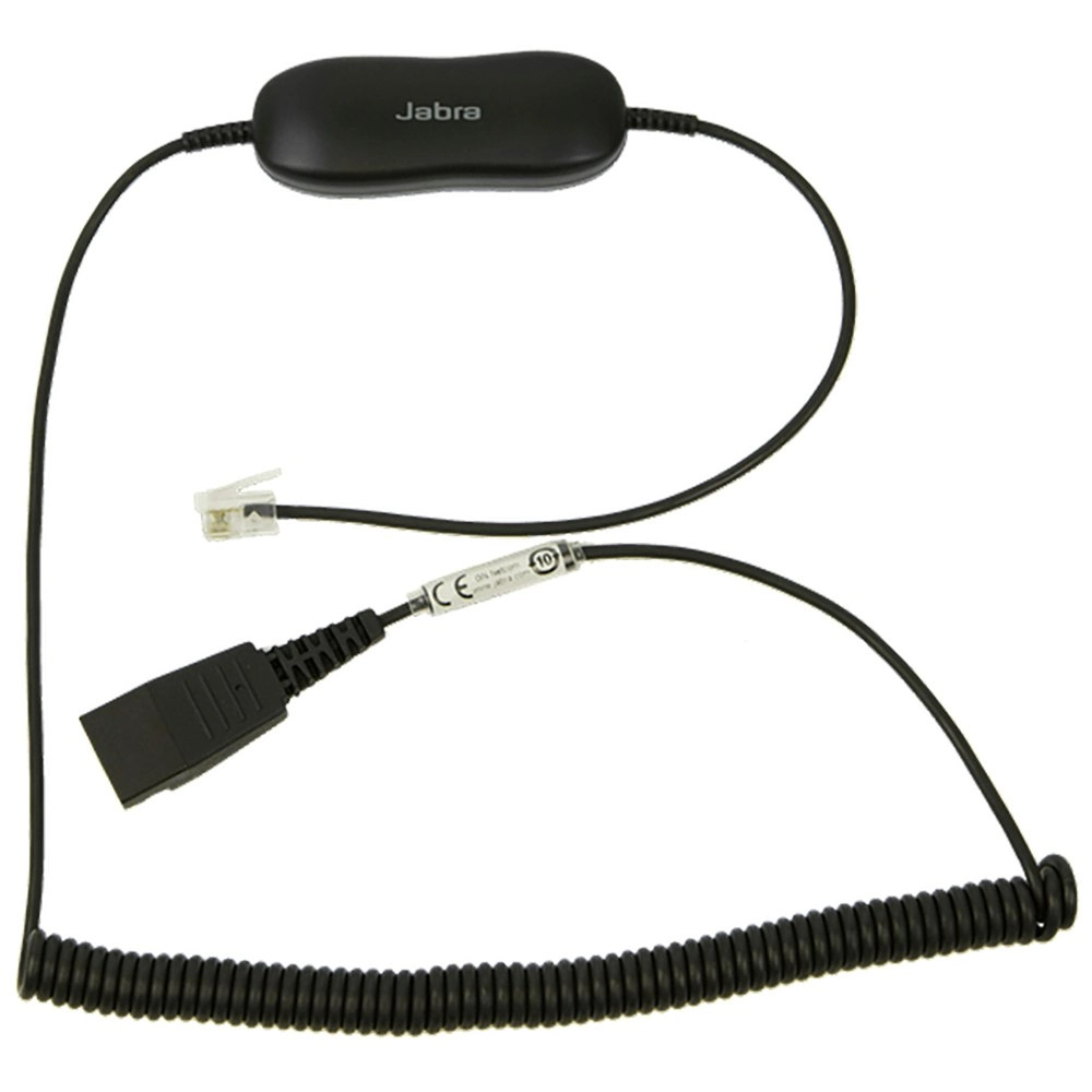 Jabra GN1216 Avaya Coiled Cord/Connector For Headset/Deskphone Volume Adjust 1m