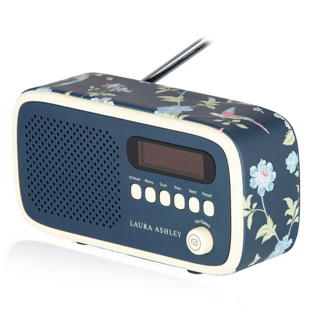 VQ Dexter DAB+ Digital FM Portable/Compact Radio Laura Ashley Elveden Navy