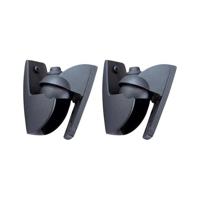 2x Vogels VLB500B Tilt/Turn Wall Bracket Mount Support for Small 5kg Speaker BLK