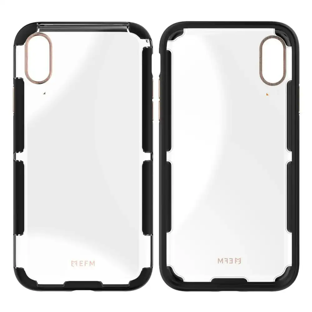 EFM Cayman D3O Case Armour Mobile Clear Cover for Apple iPhone X/XS Black/Copper