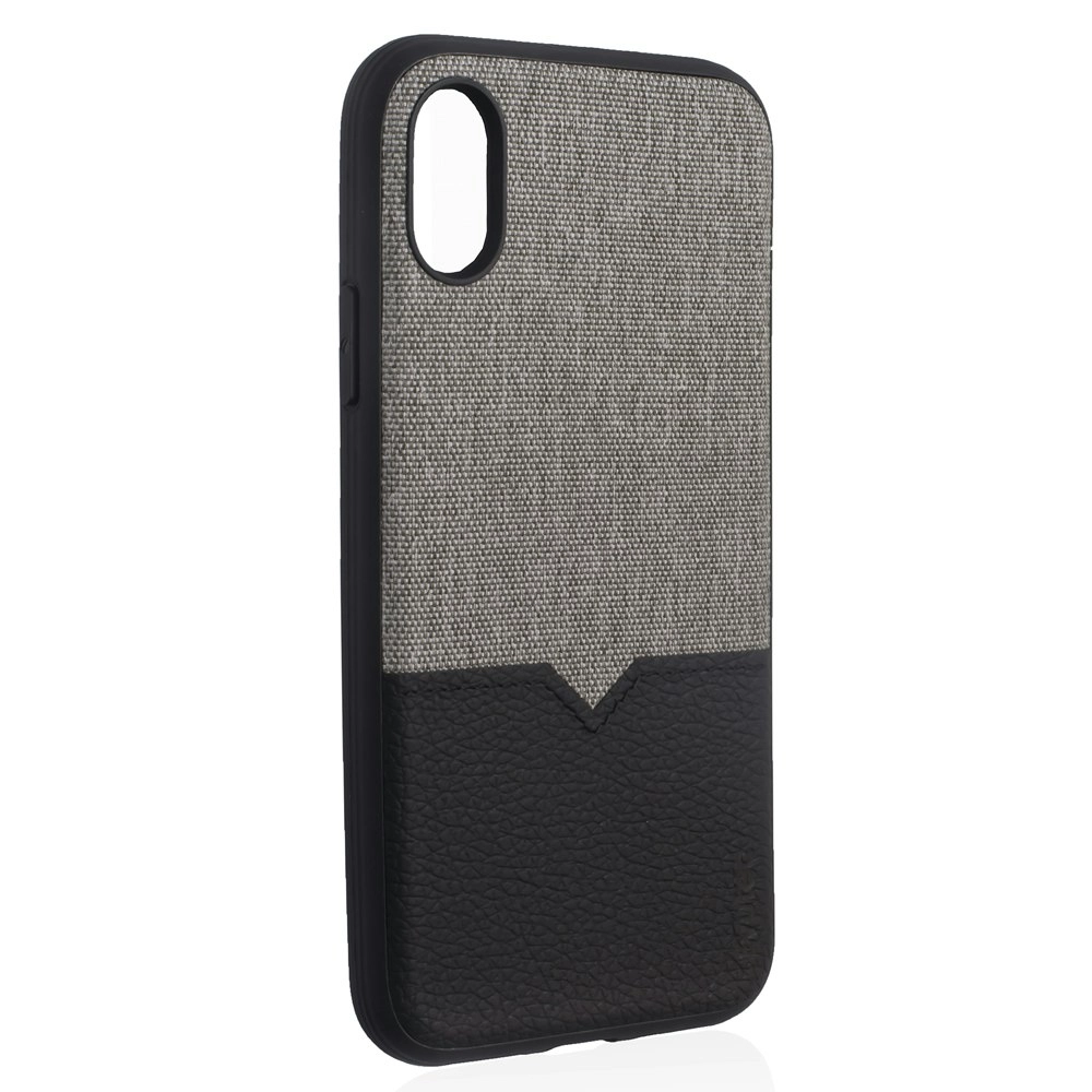 Evutec Northill Drop Proof Fabric/Leather Case For Apple iPhone X/XS w/Mount BLK