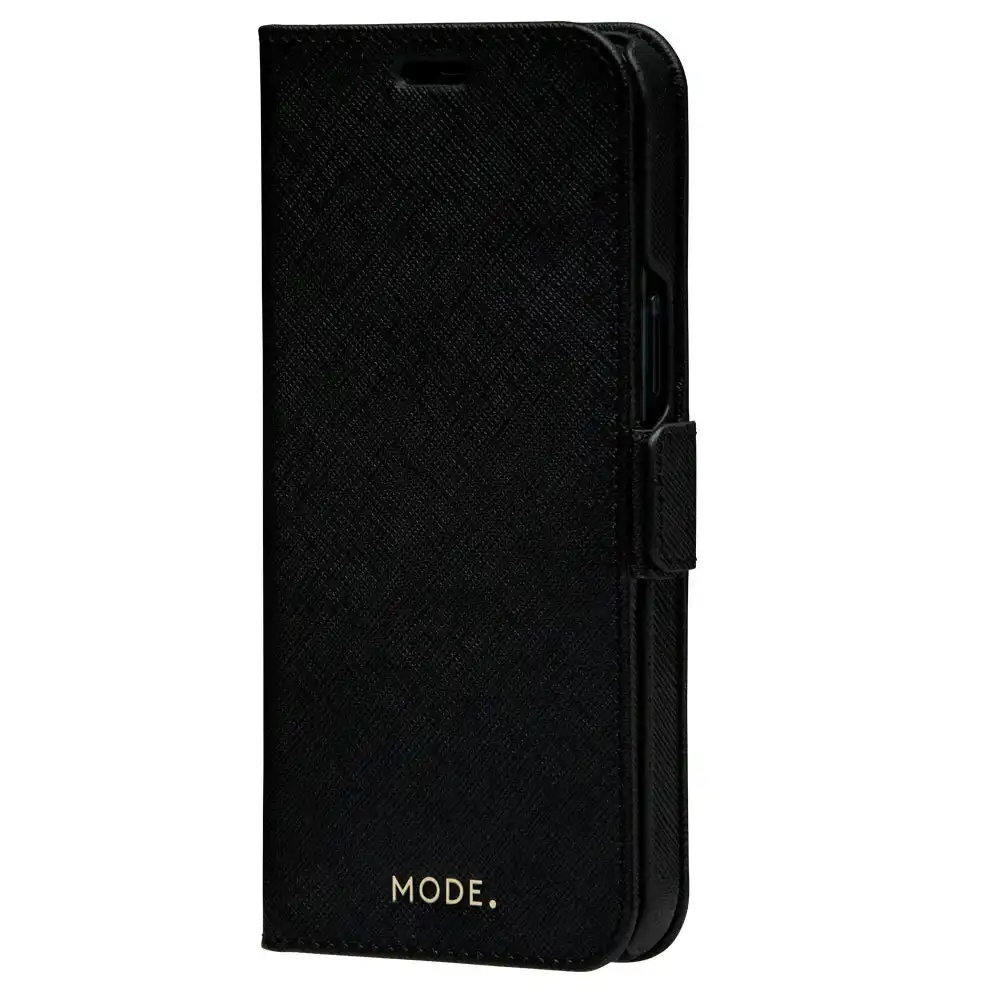 Dbramante New York Leather Wallet Case Flip Cover for iPhone 12/12 Pro Night BLK