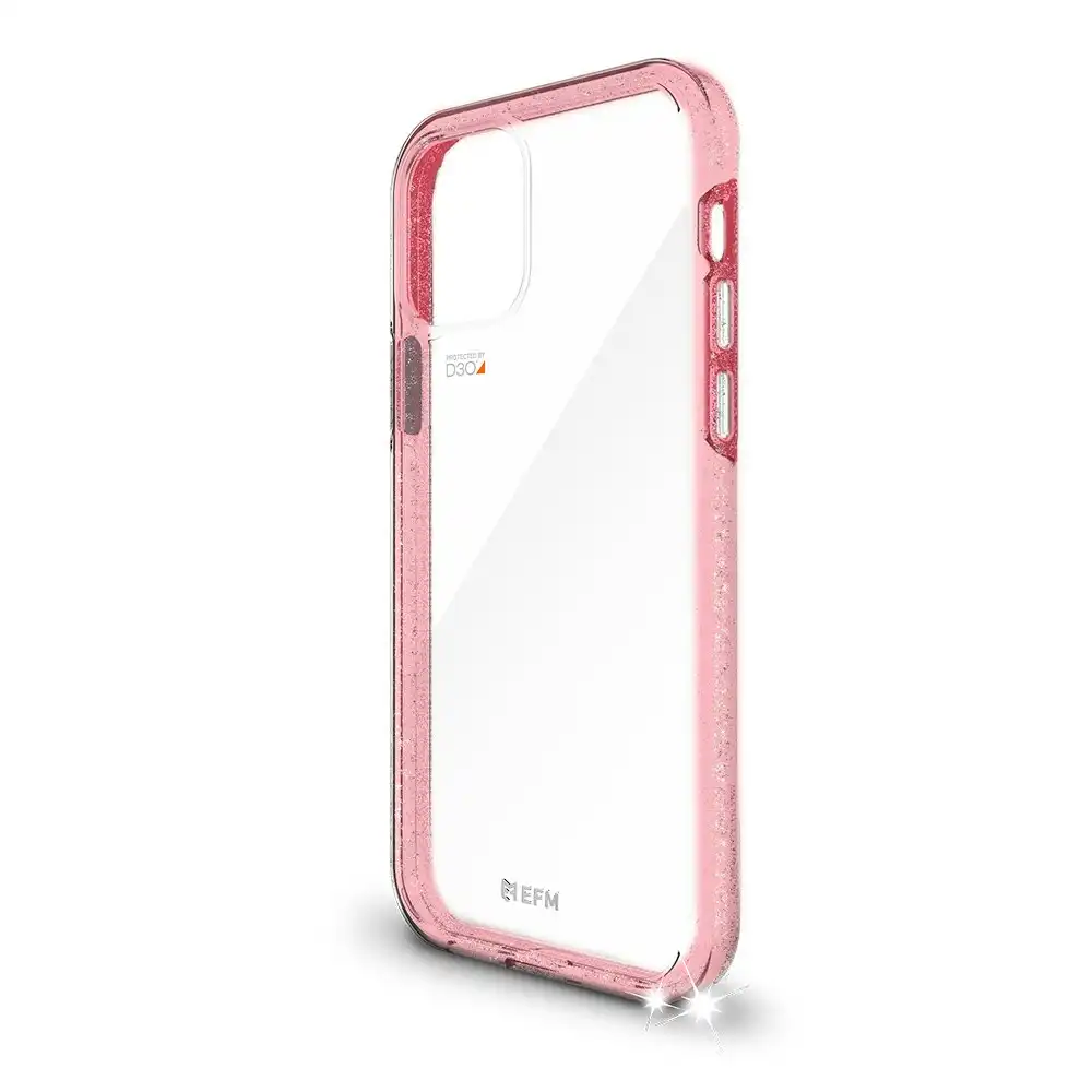 EFM Aspen Crystalex Clear D3O Impact Armour Cover/Case for iPhone 12 Mini Coral