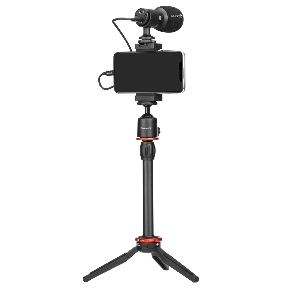 Saramonic SmartMic MTV Universal Vlogging Set Stand Video Kit for iPhone/Samsung