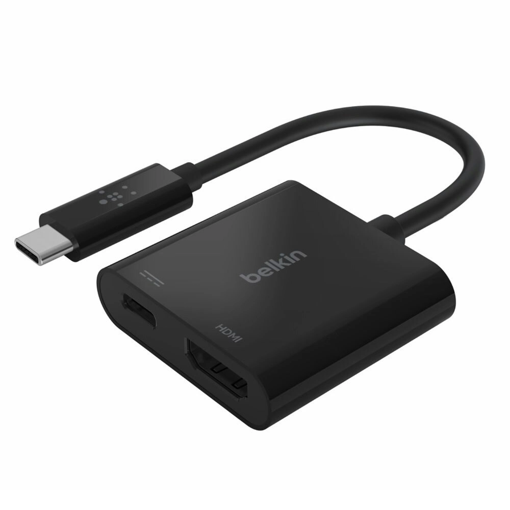 Belkin Universal USB-C to 2K/4K HDMI Port Portable HUB w/ 60W Charge Adapter BK