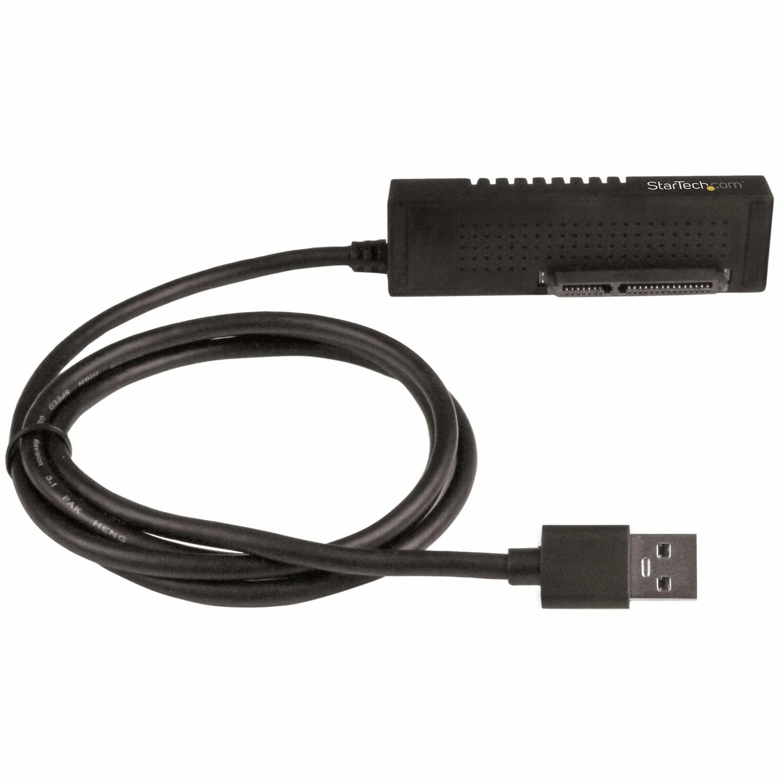 Star Tech USB-A 3.1 to SATA Adapter Cable for 2.5/3.5in SSD/HDD w/Power Adapters