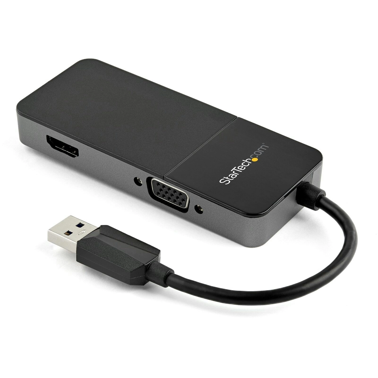 Star Tech USB 3.0 To HDMI & VGA Adapter 4K/1080p BLK/SLV For Mac/Windows/Monitor